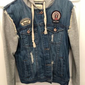 Demin/sweater jacket